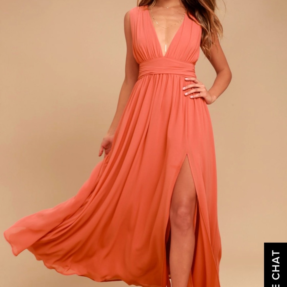 LuLu’s Heavenly Hues dusty rose/coral